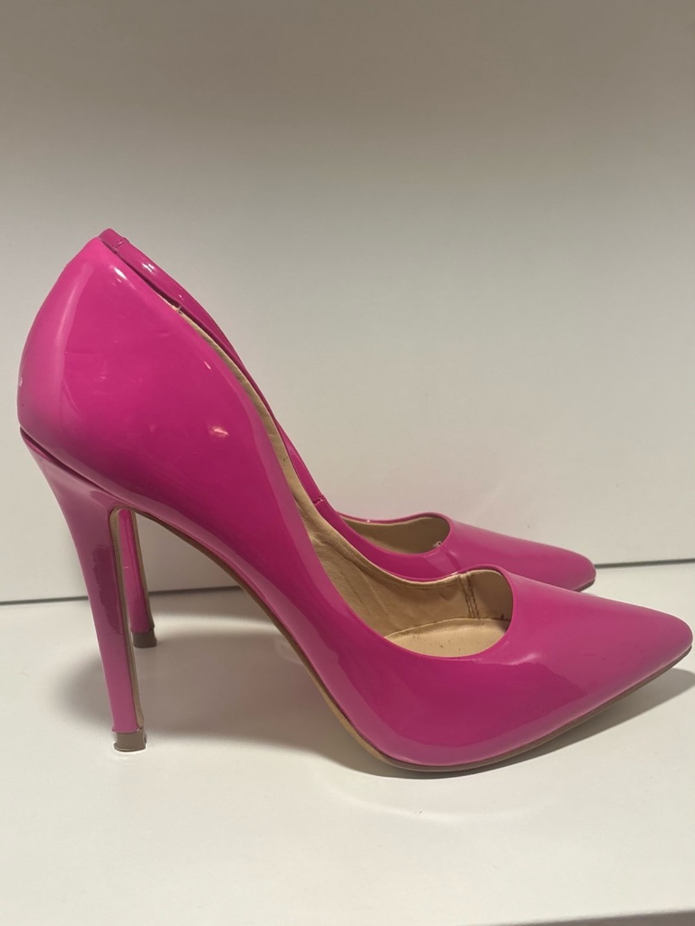 Steve Madden Hot Pink Patent Pointed-Toe Stiletto Pumps